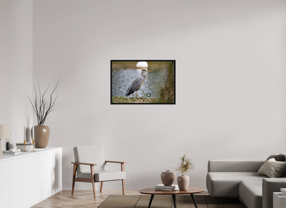 90 x 60 cm, Floater Frame Héron
